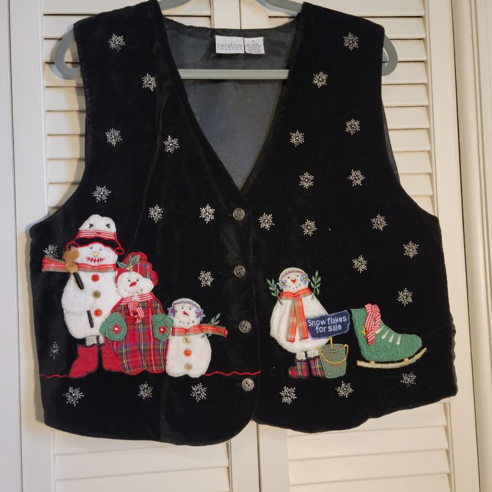Christmas vest by Carolina Colours, size XL